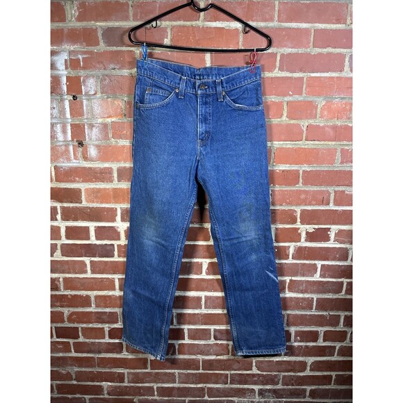 Vintage Levi's 40509 USA Made Denim Orange Tag Faded Jeans W31 L32, Real 31x31 - Picture 2 of 7